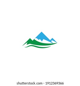 Mountain icon Logo Template Vector illustration design
