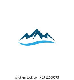Mountain icon Logo Template Vector illustration design