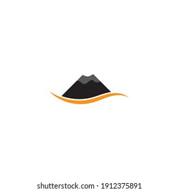Mountain icon Logo Template Vector illustration design