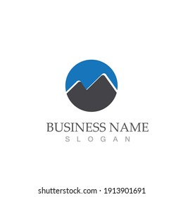 Mountain icon Logo Template Vector illustration design