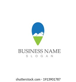 Mountain icon Logo Template Vector illustration design