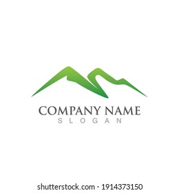 Mountain icon Logo Template Vector illustration design