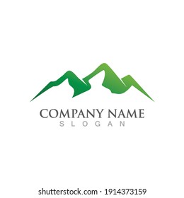 Mountain icon Logo Template Vector illustration design