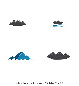 Mountain icon Logo Template Vector illustration design