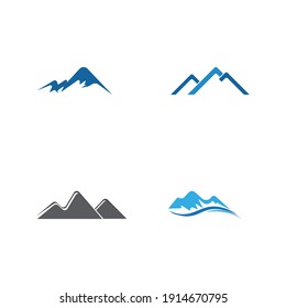 Mountain icon Logo Template Vector illustration design