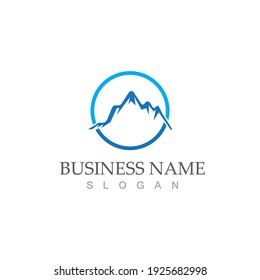 Mountain icon Logo Template Vector illustration design