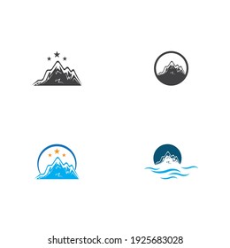 Mountain icon Logo Template Vector illustration design