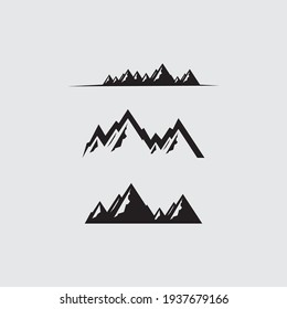 Mountain icon Logo Template Vector illustration design