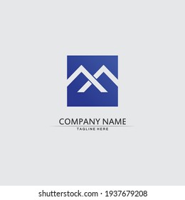 Mountain icon Logo Template Vector illustration design