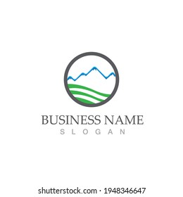 Mountain icon Logo Template Vector illustration design