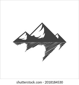 Mountain icon Logo Template Vector illustration design