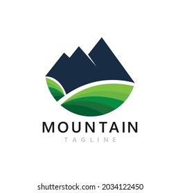 Mountain icon Logo Template Vector illustration design