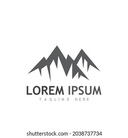 Mountain icon Logo Template Vector illustration design