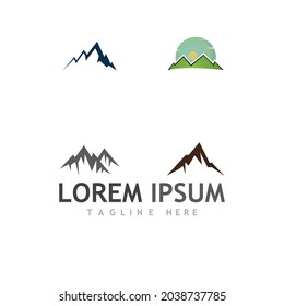 Mountain icon Logo Template Vector illustration design