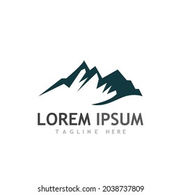 Mountain icon Logo Template Vector illustration design