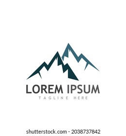 Mountain icon Logo Template Vector illustration design