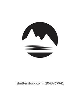 Mountain icon Logo Template Vector illustration design