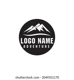 Mountain icon Logo Template Vector illustration design