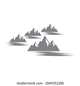 Mountain icon Logo Template Vector illustration design