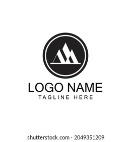 Mountain icon Logo Template Vector illustration design