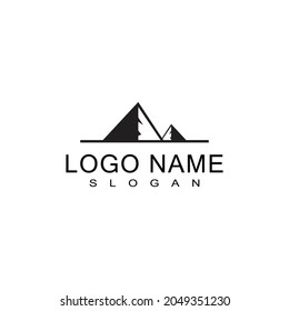 Mountain icon Logo Template Vector illustration design