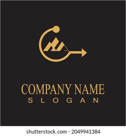 Mountain icon Logo Template Vector illustration design