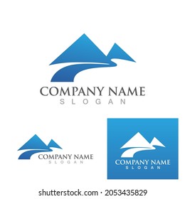 Mountain icon Logo Template Vector illustration design