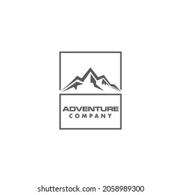 Mountain icon Logo Template Vector illustration design
