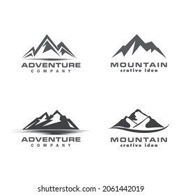 Mountain icon Logo Template Vector illustration design
