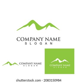 Mountain icon Logo Template Vector illustration design
