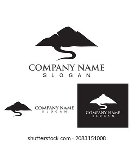 Mountain icon Logo Template Vector illustration design