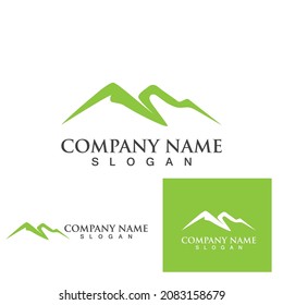 Mountain icon Logo Template Vector illustration design