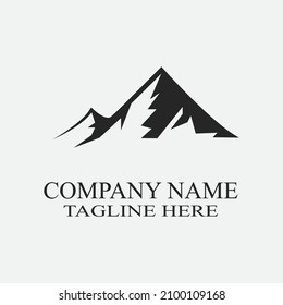Mountain icon Logo Template Vector illustration design