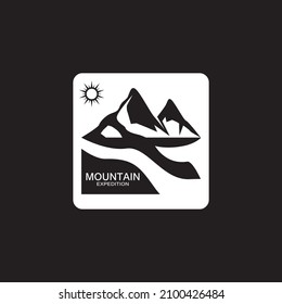 Mountain icon Logo Template Vector illustration design