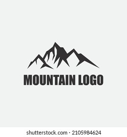 Mountain icon Logo Template Vector illustration design