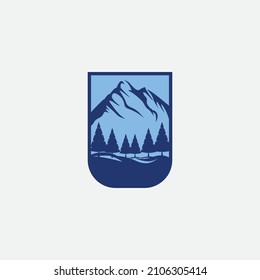 Mountain icon Logo Template Vector illustration design