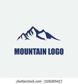 Gebirgssymbol-Logo-Vorlage Vektorgrafik-Design