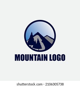 Mountain icon Logo Template Vector illustration design