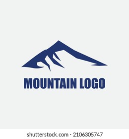 Diseño de la ilustración de la plantilla del logotipo de icono de montaña