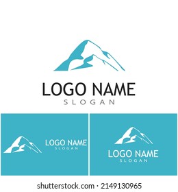 Mountain icon Logo Template Vector illustration design