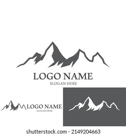 Mountain icon Logo Template Vector illustration design