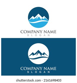 Mountain icon Logo Template Vector illustration design