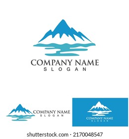 Mountain icon Logo Template Vector illustration design
