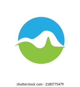 Mountain icon Logo Template Vector illustration design