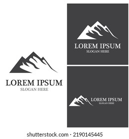 Mountain icon Logo Template Vector illustration design