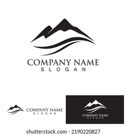 Mountain icon Logo Template Vector illustration design