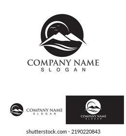 Mountain icon Logo Template Vector illustration design