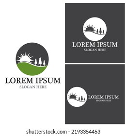 Mountain icon Logo Template Vector illustration design