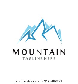 Mountain icon Logo Template Vector illustration design