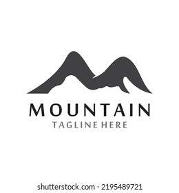 Mountain icon Logo Template Vector illustration design